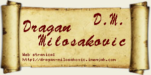 Dragan Milošaković vizit kartica